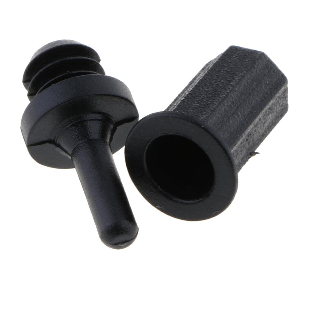 10 Pieces Fastener Rivet Clips Kits, Black Push Pin Rivets For Speaker Mesh Grill Cover # 042