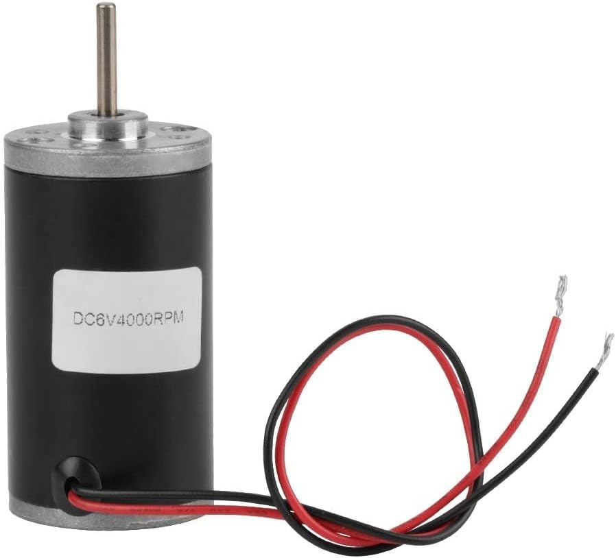 CW/CCW 31ZY 6V 4000rpm DC Brush Motor Permanent Magnet DC Motor High Speed Electric Gear Motor for DIY Generator