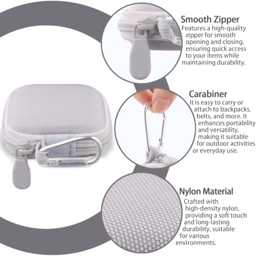 co2CREA Hard Travel Case for Logitech Mobi Fold Ultra-Portable Mouse, White - 4