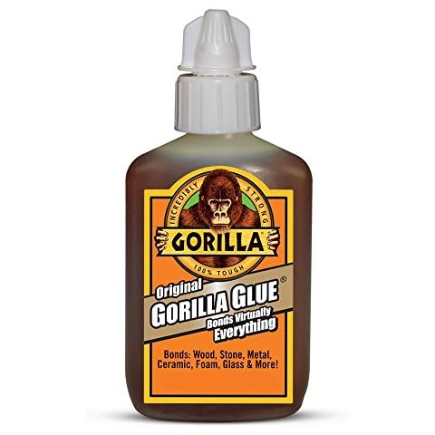 Gorilla Original Waterproof Polyurethane Glue, 60 ml Bottle, Brown Cover