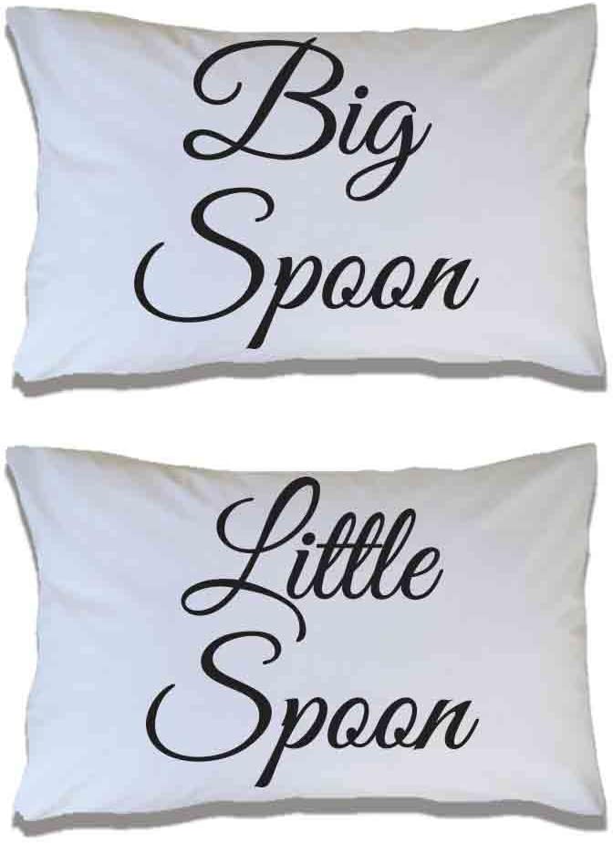 VictoryStore His and Hers Pillowcase Set – “Better Together” Couples Pillowcases, Set of 2 Standard White Pillow Covers, Breathable Moisture-Wicking Fabric, Printed in USA
