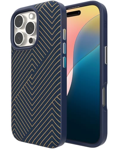 Coque iPhone 16 Pro graphène protection 4m ZAGG London Snap dorée
