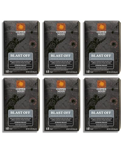 Image of Copper Moon Single Serve Coffee Pods for Keurig K-Cup Brewers, Strong Roast, Blast Off Blend, 72 Count