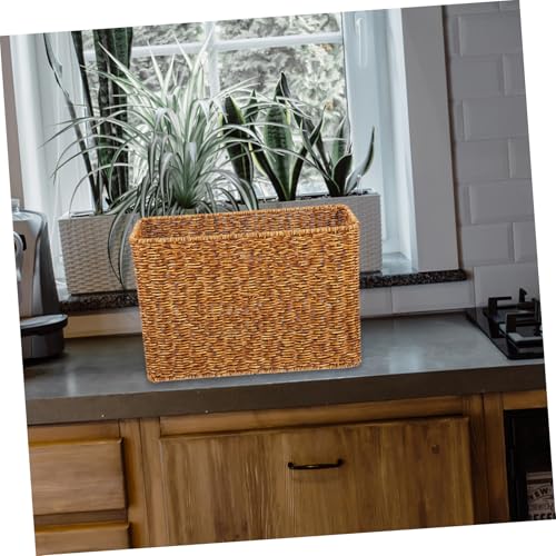 Panier à magazines rectangulaire et bac de rangement pour livres et divers objets - 8