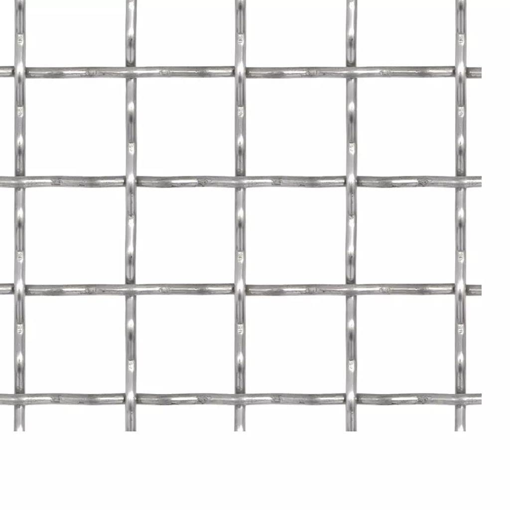 Panel de Malla Alambre Rizado, Alambre De Espino, Mallas De Alambre, Alambre para Plantas, Herramienta De Alambre De Alambre De Valla, Acero INOX. 100x85 cm 31x31x3 mm