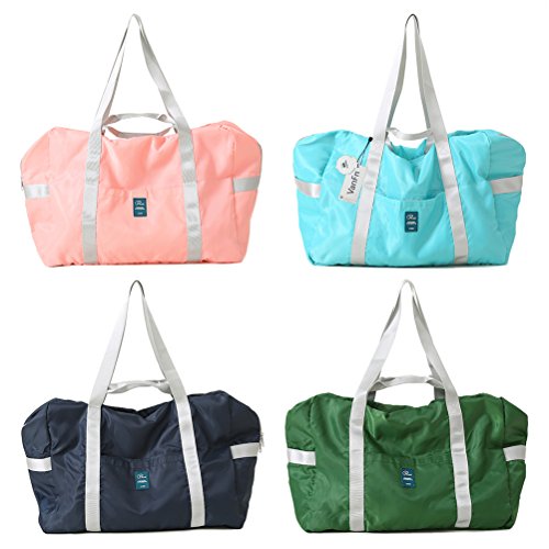 Vanfn Foldable Travel Duffel Bag, Sports Duffels Gym Bag, Rainproof Nylon Totes, Sports Shoulder Handbag, Lightweight Duffle Bags For Women & Men, Outdoor Weekend Bag, P.travel Series (Navy Blue) #TOP3