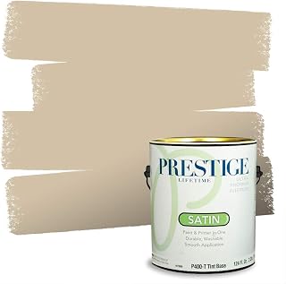 Paints Interior Paint and Primer In One, 1-Gallon, Satin, Comparable Match of Benjamin Moore* Shaker Beige*