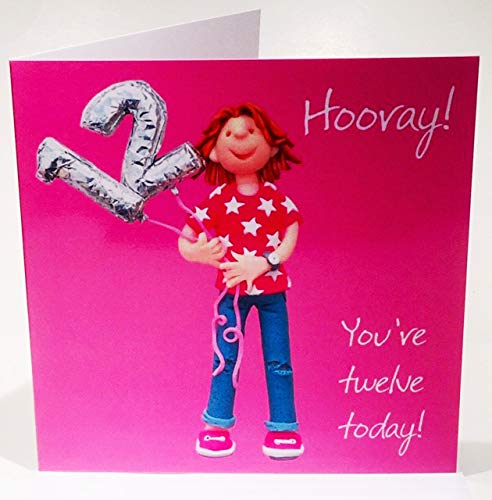 Girls 12Th Birthday Greeting Card One Lump Or Two Range Holy Mackerel