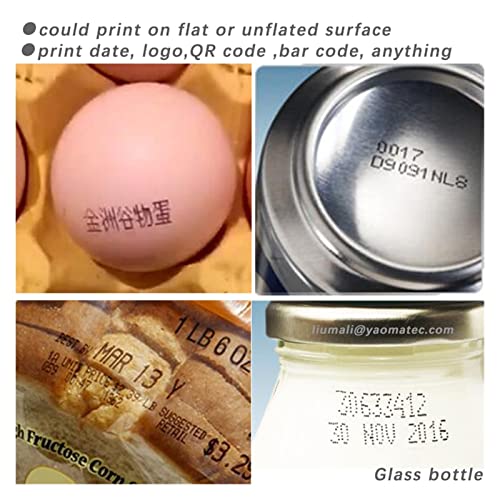 Image of 12.7mm Online QR Bar Batch Code Date Number Logo Expiry Date Label Portable Hand Jet Handheld Thermal Inkjet Printer