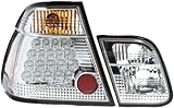 für Baujahr: 1998 bis 2001Farbe: chrommit E Prüfzeichen (eintragungsfrei)led Rückleuchten BMW 3er E46inkl. Kabelstrang für LEDLED Leuchtmittel enthalten1 Set bestehend aus 2 Rückleuchteneinfache Montagebeste Verarbeitung
