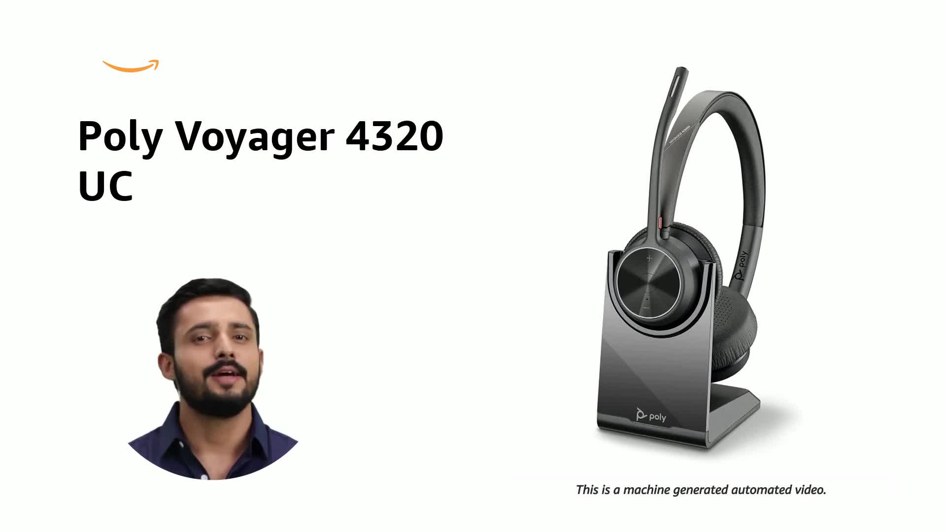 Poly - Voyager 4320 UC Wireless Headset + Charge Stand