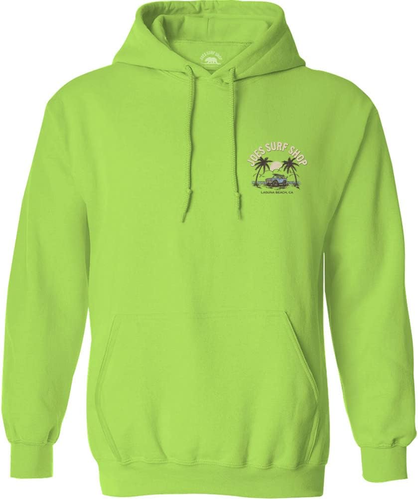 JOES SURF SHOP Men's Early Bird Logo Pullover Hooded Sweatshirts S-5XL
