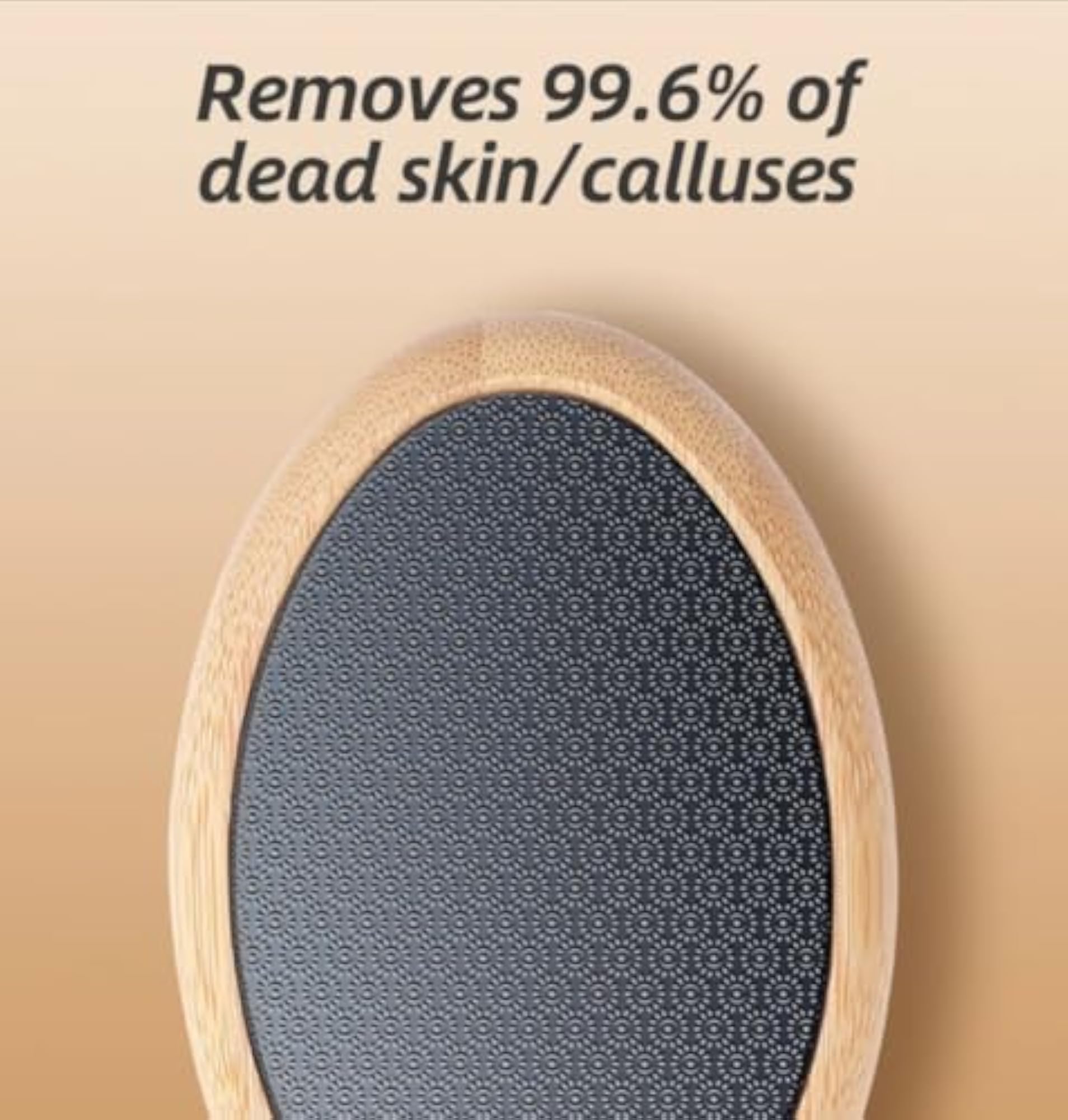 Dual-Sided Bamboo Foot Scrubber with Eco-friendly Handle