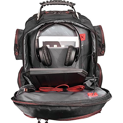 Mobile Edge Core Gaming Laptop Backpack, Molded Front Panel, 17 - 18 Inch, External Usb 3.0 Quick-Charge Port And Built-In Charging Cable Scanfast Tsa Checkpoint Friendly Black W/Red Trim Mecgbp1 #TOP5
