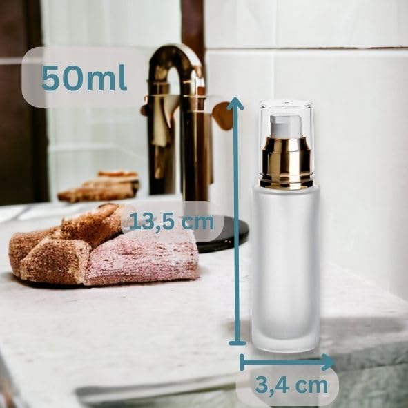 2 Bottiglie Vetro Da Viaggio 60 Ml Con Pompa | Per Cosmetici, Fondotinta, Lozioni - Foto 7