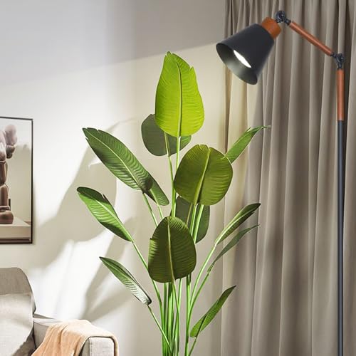Image of HMVPL Grow Lights for Indoor Plants Full Spectrum, Plant Lights for Indoor Growing with 20W COB Grow Light Blub, 4 /8 /12H Timer, Standing Tall Grow Lamp for Middle Large Plants(75'', Height Adjustable)