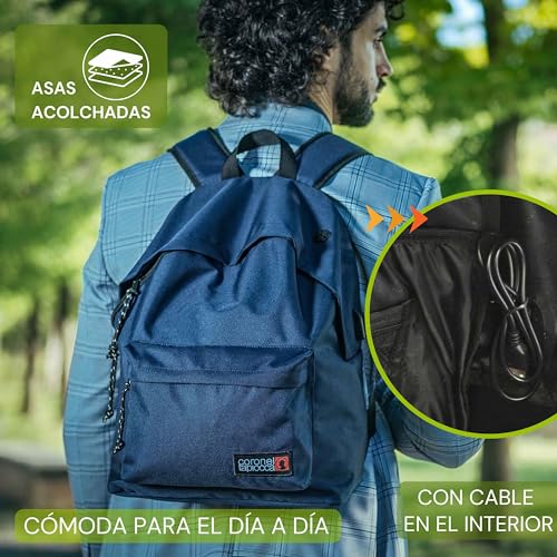 Sac à dos scolaire Coronel Tapiocca pour ordinateur portable 20L