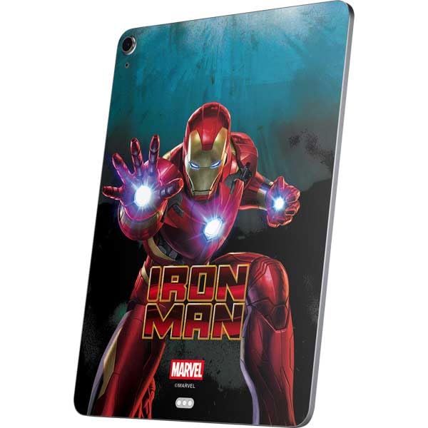 Skinit Decal Tablet Skin Compatible with iPad Air 11in (2024-2025) - Officially Licensed Marvel Iron Man Repulsor Blast Design