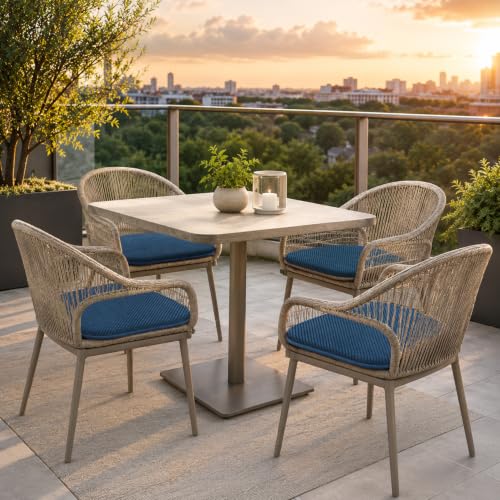 Kitchen Chair Cushions Set of 2 for Dining Chairs Blue Non-Slip Seat Pads by PAGGED - Used condition - Image 7