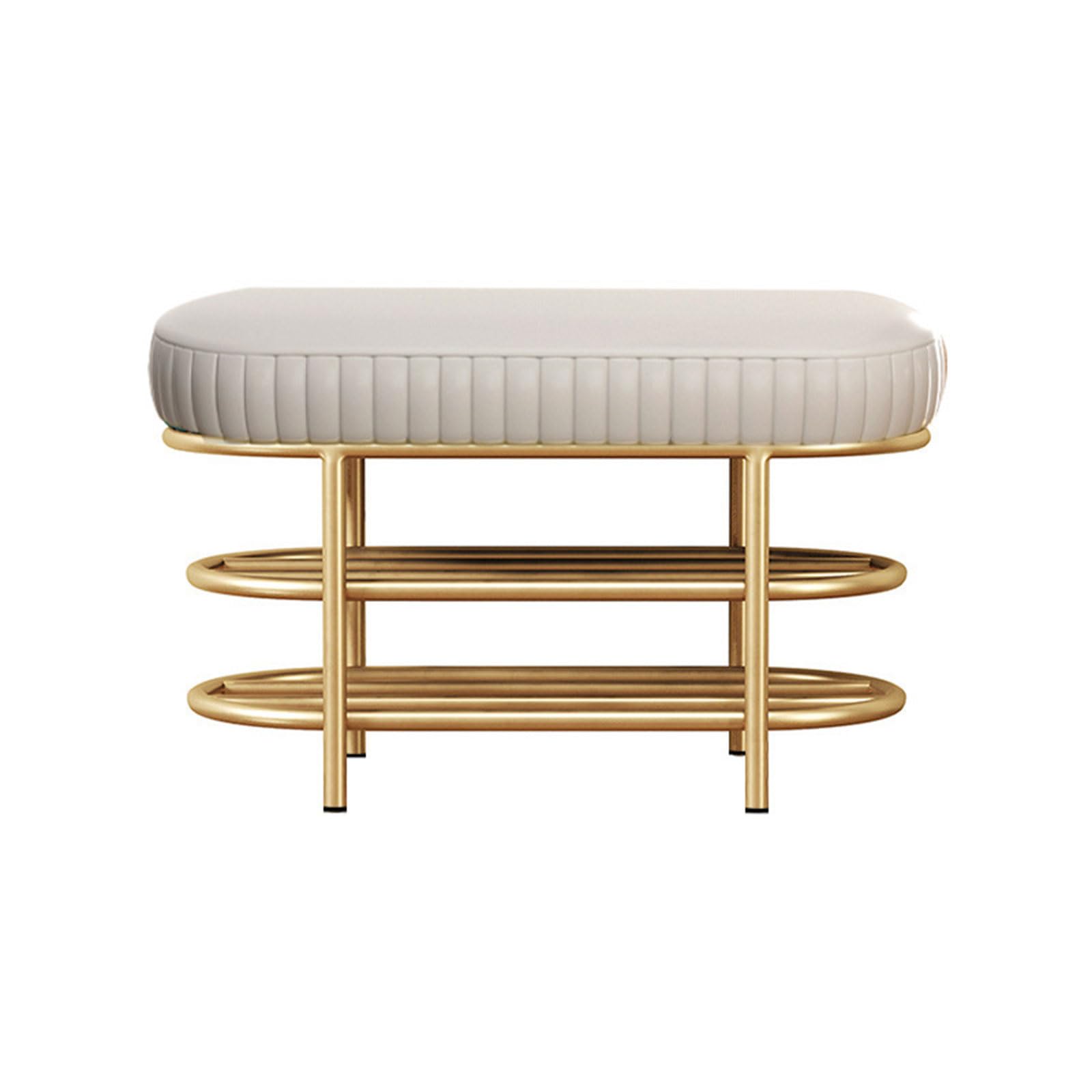 Tabouret à langer luxueux et léger, meuble de design blanc cassé