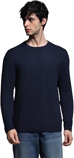 JACK & JONES Men Solid Pullover Long Sleeves Casual Sweaters