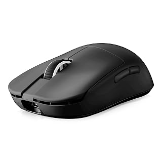 MCHOSE L7 Leichte 39 g Gaming-Maus mit Benutzerdefiniertem 8K-Ultraschnell-Funkempfänger, 26000 DPI, 8K Hz-Berichtsrate, BT/2,4G-Gaming-Maus mit Kabel/Kabel, 200 Stunden Batterie, Schwarz - Amazon product rated Grade B