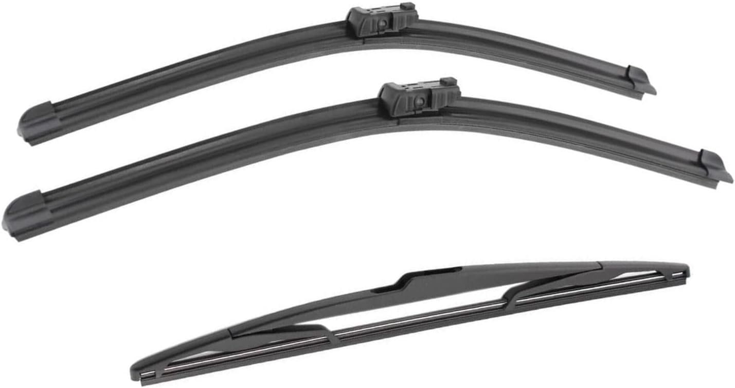 PLAKDFUU Wiper Blades Front Rear Set for Alfa Romeo Giulietta 2010-2020 24 "18" 14" - Silent & Streak-Free