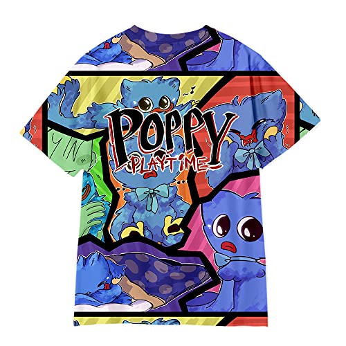 Camisolas de manga curta do playtime da papoila, camisolas Wuggys Huggy para meninos e meninas, cami