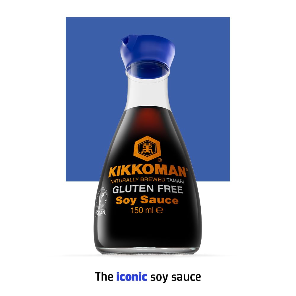 KIKKOMAN Tamari Salsa di soia senza glutine 1000 ml (confezione da 6)