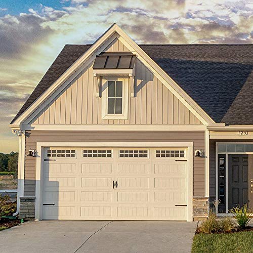 Winsoon Decorative Metal Garage Door Hardware Screw In Carriage House Accents Dummy Hinges Handles Black Steel Barn Gate Garage Decor #TOP3