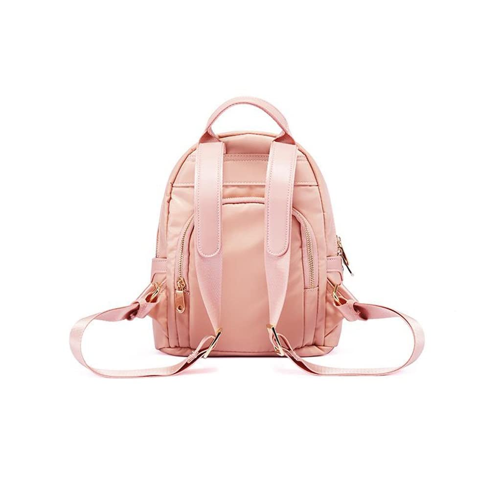 Mochila de Lona Moda for Mujer Versátil Mini Bolso pequeño Mochila Informal de Tela Oxford Simple (Color : Pink)