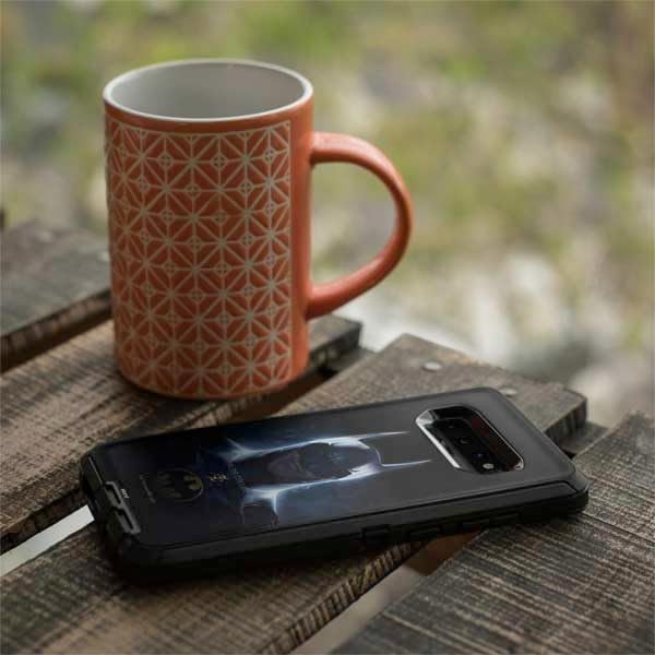 Skinit Decal Skin Compatible with OtterBox Defender Galaxy S10 - Officially Licensed Warner Bros The Flash Movie: Batman Poster Design