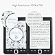6 Zoll E Book Reader, Kompakt und Leicht, mit Tintenbildschirm und 8G Speicher, Einstellbare Helligkeit, perfekt für Pendelreisen