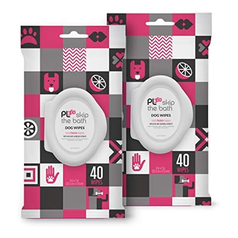 PL360 Dog Grooming Wipes for Cleansing & Deodorizing | Pet Wipes for Dogs, Cats, Puppies & Kittens | Mandarin Scent | Eco Friendly, Natural and Safe Ingredients | 80 Count Cover