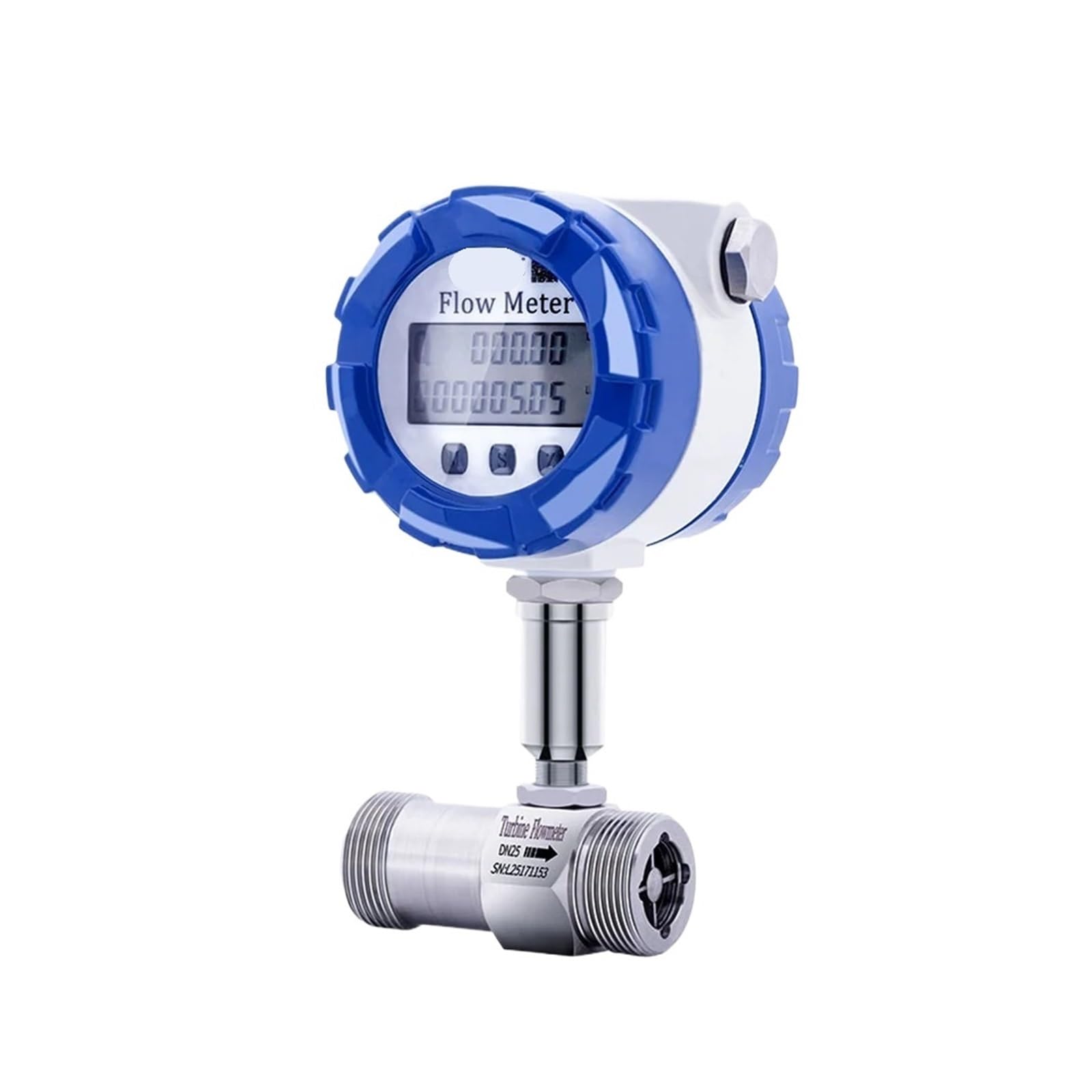 KSZHZYMGX Digital Flowmeter Water Flow Meter 4-20mA RS485 Signal Flow Sensor(DN25)