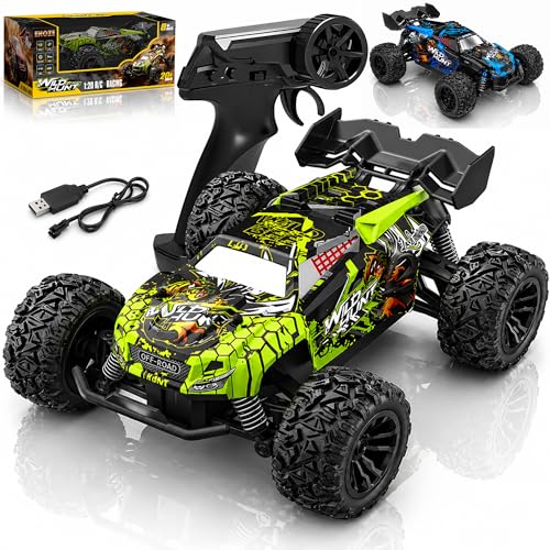 Image of The Little Ones RC Car - RC 4x4 Wheel 20 KPH Off-Road Truck Drive High-Speed Double Sided 2.4GHz Remote Control Drift Stunt Cars 360 Rotation Toys for Kids & Adults [Scale 1:20][DIRTKING]