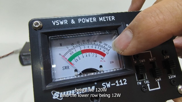 PM-120W Compteur Numérique VHF UHF 125-525 MHz – SWR et Fréquence HF RF pour Radio Bidirectionnelle SO239