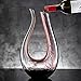 Red Wine Decanter Whiskey Decanter U-shaped Glass Decanter 1500ml Creative Home Decanter Set Lead-free Glass Wine Wine Gift Suitable for all Kinds of Wine Decanter Aerator (Color : Yellow)