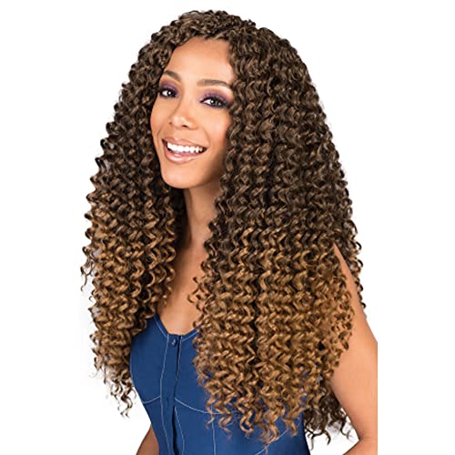 Deep Twist Crochet Hair 22 Inch Braiding Hair For Beauty Synthetic Braids Hair Extension (22 Inch T27 5 Pack)