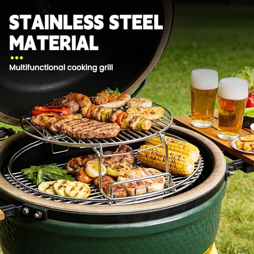 Nexivis 5 Piece Replacement Kit for Big Green Egg Large,BBQ Expander Rack Kit,Eggspander Rack for BGE 5 Piece Kit ConvEggtor Basket with Removable Cooking System by Nexivis - Image 7