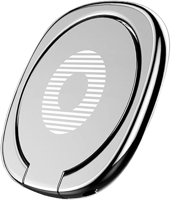 KORQU Phone Stand,Phone Ring Holder, Handy Finger Ring Stand Mobile Phone Loop - Metal Plates for Magnetic Mount Universal Replacement for Phone Magnetic In Car Phone Holder Cradle - Silver