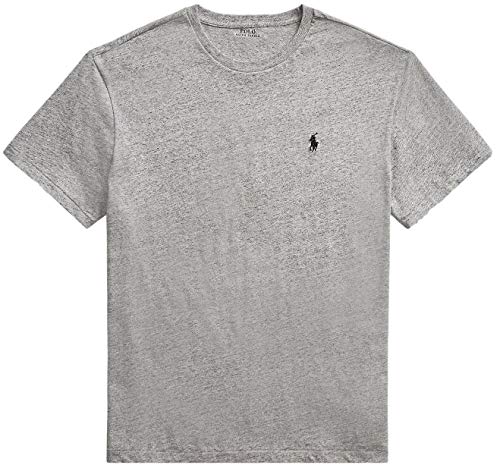 Image of Polo Ralph Lauren Mens Crew Neck T-Shirt (M, DarkGreyHtr)