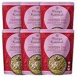 Maya Kaimal Fine Indian Foods Organic, Authentic Indian Ready-to-Eat Dal, Green Split Peas with Spinach and Coconut, 10 Ounce, 6 Count