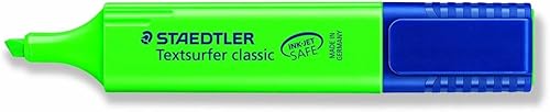 STAEDTLER Textsurfer Classic Resaltador, verde, punta de cincel, 0.039-0.197 in de ancho de línea
