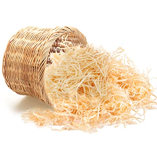 800 g de lana de madera natural | virutas de madera | material de embalaje suelto | relleno para regalos y cestas de regalo | se puede utilizar como lecho para mascotas y decoración de manualidades