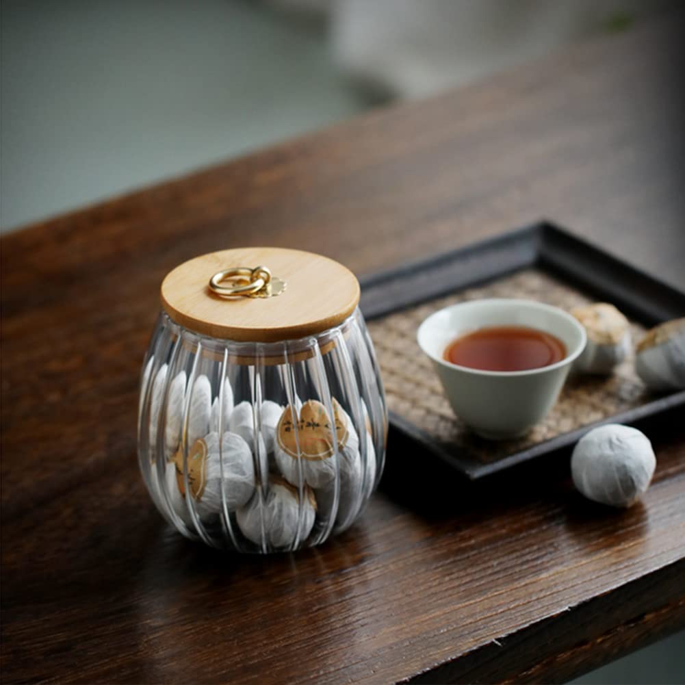 Glass Coffee Nuts Canister Airtight Storage Jar Petal Decorative Jar Airtight Glass Organizer Jar with Sealed Lid Metal Handle for Coffee Beans Tea Candy Sugar Nuts Honey Jams (750ml/25oz-Oval) - Image 4