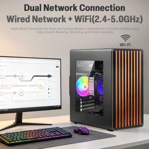 Image of Gaming PC Desktop Computer, Core I5 up to 3.6GHz, Radeon R7 350 4G