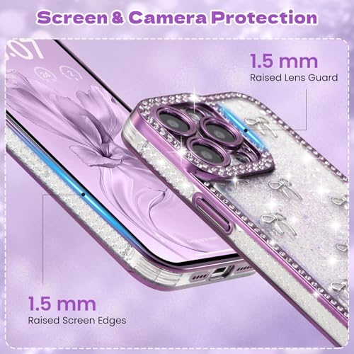 Coque iPhone 17 nœud en ruban argenté 3D cadeau esthétique - 3
