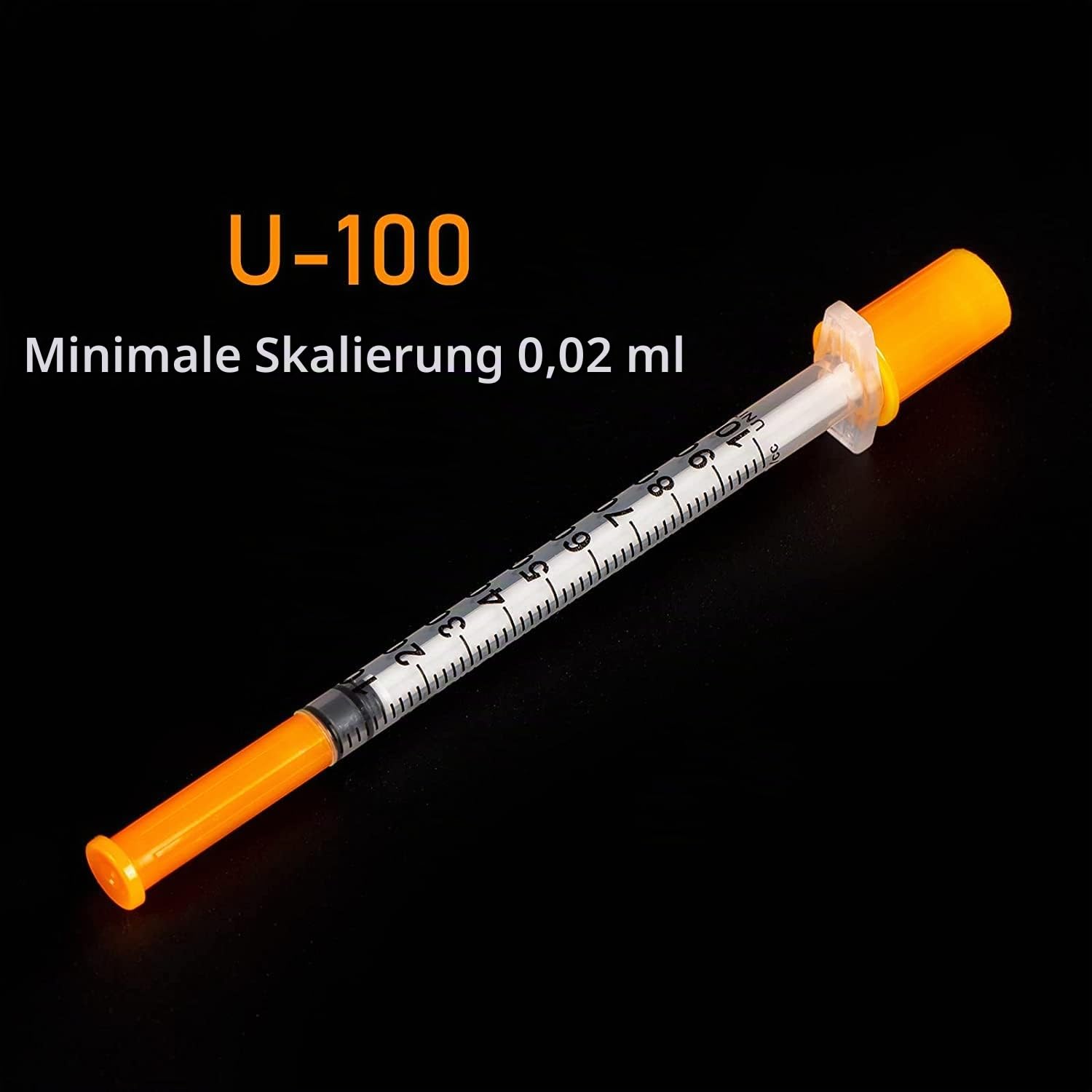ZVF 100 Stück 1 ml 0,3 x 8 mm Kunststoff Mehrzweck-Messwerkzeuge, einzeln verpackt, transparent