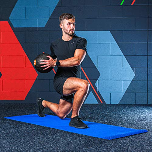 METIS Balón Medicinal– 1kg - 10kg | Pelota Lastrada para Ejercicio en Casa o en el Gimnasio - Slam Balls – Alto Agarre | Material Fitness, Yoga y Pilates (8KG)